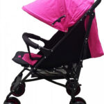 Carucior pentru copii Baby Care Pro 803B Fucsia pliere tip umbrela, Sport, Spatar reglabil in 7 trepte, Pozitie somn, Amortizoare, Cadru din aluminiu