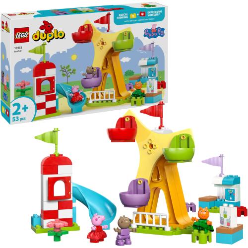 LEGO® DUPLO - Peppa Pig - Targ de distractii 10453, 53 piese
