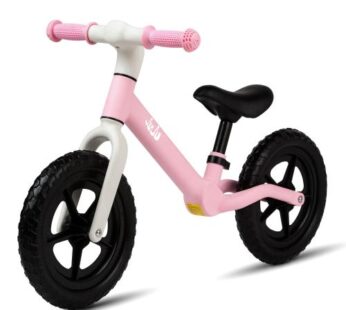 Bicicleta Balance fara pedale pentru copii Juju Fun Cruiser, varsta 2-4 ani, ajustabila 2 pozitii, Roz