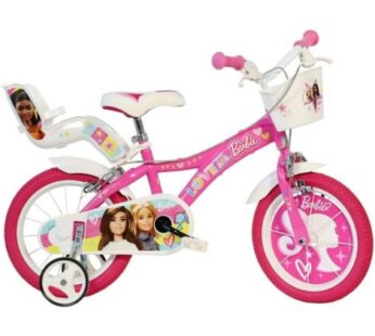 Bicicleta copii 3-5 ani, 14 inch, Barbie, Dino Bikes DB614G02BA