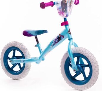 Bicicleta de echilibru pentru copii Huffy Disney Frozen, roti 12inch (Mov/Alb)