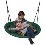 Leagan copii tip cuib, Winkoh, diametru 100 cm, verde inchis, KBT 196.001.004.001