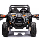 Masinuta electrica pentru 2 copii Nichiduta Turbo Off Road 4X4 Black 24V,cu telecomanda 2.4G,Suspensii,4 motoare,roti din cauciuc EVA,Scaun din piele,Usi cu deschidere,Lumini LED,Muzica,Centura de siguranta,Mufa USB,Bluetooth