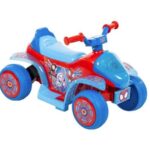 Masinuta electrica pentru copii Huffy Spidey Mini Quad, baterie 7.2V, autonomie 30 de minute, viteza 3km/h (Albastru)