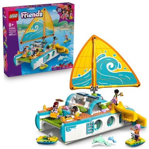 LEGO® Friends - Calatoria aventuroasa cu barca 42664, 685 piese