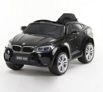 Masinuta electrica pentru copii BMW X6M 90W 12V 7Ah cu echipare STANDARD, culoare Negra