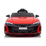 Masinuta electrica pentru copii cu licenta Audi RS E-Tron GT Red,Scaun piele,Roti EVA, Acumulator 12V 4,5Ah,Incarcator inclus,Centura de siguranta,Lumini LED,Functie Slow Start,Afisaj cu indicator baterie,Usi cu deschidere