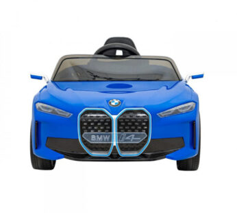 Masinuta electrica pentru copii Novokids BMW I4 cu telecomanda, roti din cauciuc EVA, max 30 kg , usi cu deschidere , 3 viteze, Albastru