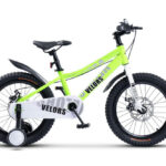 Bicicleta pentru copii Velors V18345A Verde, roti 18 inch, 5-7 ani, greutate suportata 80 kg, inaltime utilizator 110-125 cm
