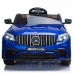 Masinuta electrica pentru copii cu licenta Mercedes Benz GLC63 Albastru Editie Limitata,roti EVA,motoare x 39W,unitate audio cu muzica,acumulator 12V7Ah,deschidere usi,lumini LED,centura de siguranta,oglinzi retrovizoare