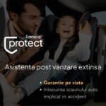 Scaun auto Lionelo Levi Albastru i-Size universal, instalare FWF, cu tetiera reglabila in 10 pozitii, spatar detasabil, 76-150 cm, conform cu R129