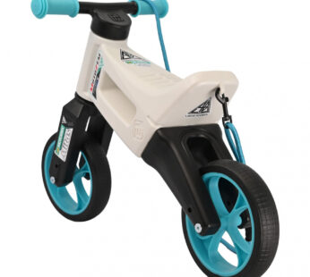 Bicicleta pentru copii Funny Wheels Rider SuperSport Dakar Podmol 2 in 1 fara pedale, 18+ luni, pneuri si manere de cauciuc, 2 nivele de reglaj pe inaltime, greutate admisa 25 kg