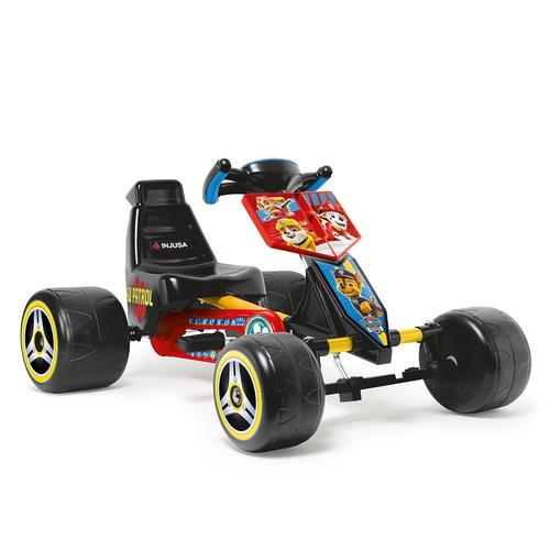 Kart cu pedale Disney Paw Patrol, sasiu metalic robust, pedale si pinion fix, 2 ani+