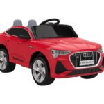 Masinuta electrica pentru copii cu licenta Audi E-Tron Sportback Red cu telecomanda 2.4G,acumulator 12V4.5Ah,motoare 2x39w,lumini led,muzica,pornire la buton,usi cu deschidere,mp3usb,functie swing,3 viteze din telecomanda