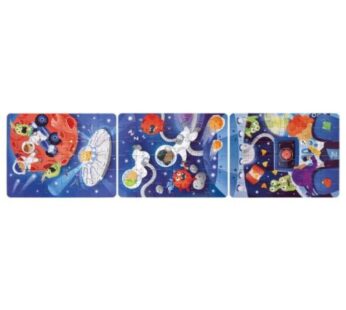 Puzzle pentru copii Aventura in Spatiu (3 in 1) si joc storytelling