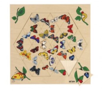 Triama – Puzzle 24 piese cu fluturi – Educo