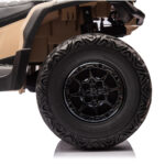 Atv electric pentru copii Can Am Outlander khaki, 4 motoare x 200W, scaun cu piele ecologica, roti eva, lumini led, panou multimedia usb, sd, mp3 si bluetooth