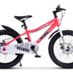 Bicicleta pentru copii Velors V20345A Roz, 7-10 ani, roti 20 inch, inaltime utilizator 110-140 cm, greutate suportata 80 kg