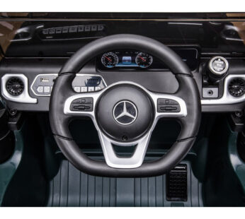 Masinuta electrica pentru copii Mercedes G500 green 12V, pornire la buton, motorizare 2x45W, usb, mp3, radio fm, faruri led
