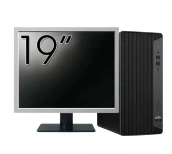 Pachet Calculator refurbished HP EliteDesk 800 G6 Tower, Intel Core i5-10400F 2.90 – 4.30GHz, 16GB DDR4, Placa Video AMD Radeon R7 430 2GB, 256GB SSD + Monitor 19″