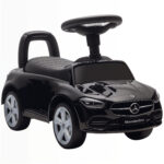 AIYAPLAY Mașinuță Electrică pentru Copii Licență Mercedes Benz cu Claxon și Spațiu Portaoggetti, 65x28x39 cm, Negru | Aosom Romania