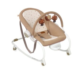 Balansoar, Jane, Evolution, Cu vibratii si melodii, Bara de jucarii si spatar reglabil, Conform cu standardul european de siguranta EN 12790:2023, Sesame