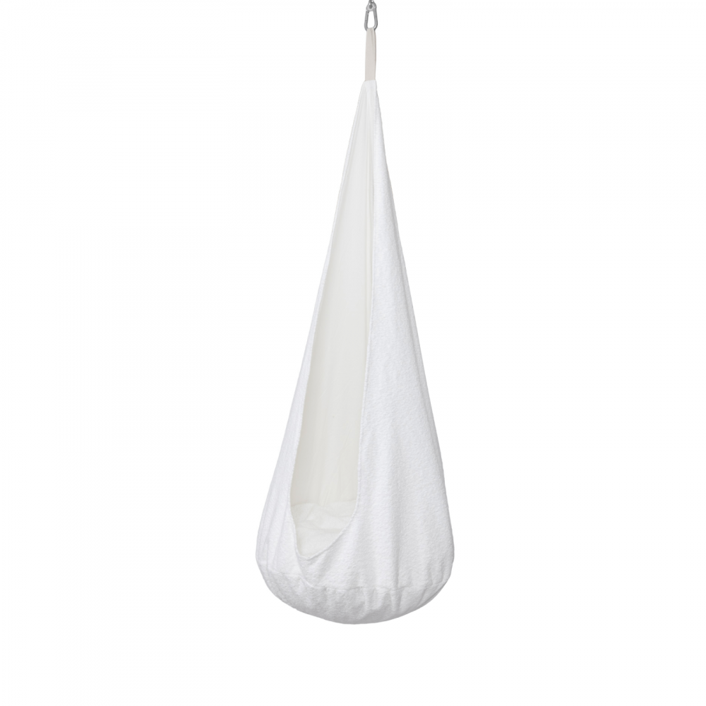 Leagan tip cocon pentru copii MeowBaby boucle white