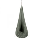Leagan tip cocon pentru copii MeowBaby churros olive sage green