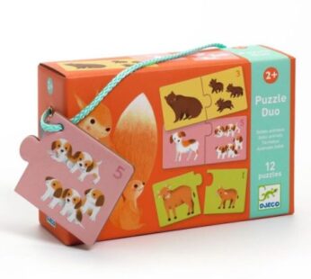 Puzzle duo asociere mama-pui, Djeco