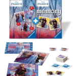 Set 3 puzzle + Joc memory Frozen - 110 piese | Ravensburger