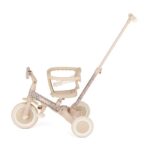 Tricicleta pentru copii PetiteMars Pink Meadow Turbo, editie limitata, 5 in 1, multifunctionala, vehicul de impins, bicicleta cufara pedale, maner de ghidaj