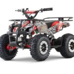 ATV electric pentru copii NITRO Torino Quad 1200W 48V snowy tyres, red Grafiti