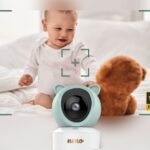 Video-monitor rotativ pentru copii Neno Ivo cu receptor, conectare prin telefon