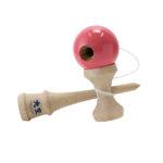 Joc de indemanare din lemn Kendama Ozora, 18 cm - Roz