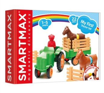 Joc magnetic Smart Max, My First Tractor, Primul meu tractor, 22 piese