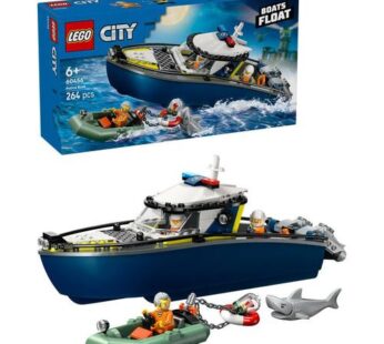 LEGO® City – Urmarire cu barca de politie 60456, 264 piese