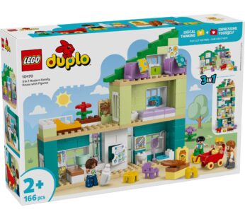 LEGO® DUPLO – Casa moderna de familie 3 in 1, cu figurine (10470)