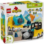 LEGO® DUPLO Town - Vehicule de constructii 3 in 1 10475, 22 piese