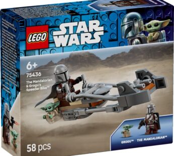 LEGO® Star Wars – Motocicleta rapida a lui Mandalorian si Grogu (75436)