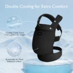 Marsupiu ergonomic negru air Mesh cozy si usor Momcozy