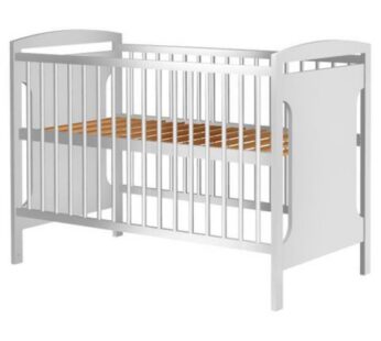 Patut copii din lemn Hubners Karly 120×60 cm alb