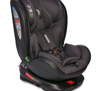 Scaun Auto Copii Nebula i-Size Isofix Baza Rotativa 0 Luni – 12 Ani 40-150CM Maxim 36KG Negru