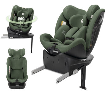 Scaun Auto Copii Perseus i-Size Isofix Baza Rotativa Picior de Sprijin 0-12 Ani 40-150CM Maxim 36KG Verde
