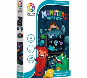 Smart Games – Monster Hide & Seek, joc de logica cu 60 de provocari, 6+ ani, editie internationala