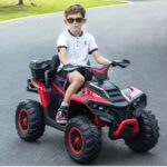Atv electric copii Nichiduta Ultimate Race Red 12V,roti eva,2 motoare,portbagaj cu capac,faruri led,functie swing si slow start,amortizor cu arc pe spate
