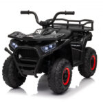 Atv electric pentru copii Nichiduta Desert XRobust 4x4 Speed Black cu telecomanda,4 motoare, acumulator 24V 4.5Ah,suport picioare,efecte sonore,faruri cu lumini LED,pornire la buton, pedala acceleratie