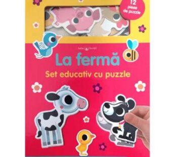 Bebe învata. La fermă. Set educativ cu puzzle