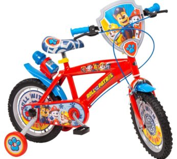 Bicicleta copii, Toimsa, Paw Patrol, 14 inch, Rosu