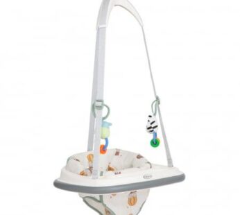Leagan/Balansoar Graco Bumper Jumper Up Away, potrivit de la 6 pana la 12 luni, greutate maxima 12 kg (Alb)
