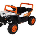 Masinuta electrica pentru copii Can Am Xotar Orange cu licenta,telecomanda 2.4G,acumulator 12V4.5Ah,scaun piele,deschidere usi,slow start,lumini LED,panou multimedia cu usb